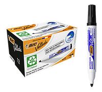 BIC Velleda Non-permanent Whiteboard Marker Black Broad Bullet - Pack of 12