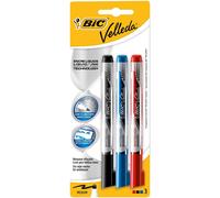 BIC Velleda Pocket Whiteboard Pens - Assorted Colours, Pack of 3