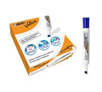 BIC VELLEDA Whiteboard Chisel 1791Marker 3.5 - 5.5mm Box of 12 - Blue Blue 1 cou