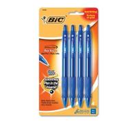 BIC Velocity Ballpoint Pen,Ink Color: Blue - 4 / Pack