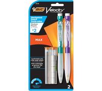 BIC Velocity Max Mechanical Pencil, Medium Point (0.7mm), 2-Count