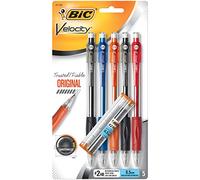 BIC Velocity Original Mechanical Pencil, Fine Point (0.5mm), Smooth Dark Writing, 5-Count