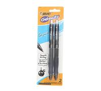 Bic Velocity Retractable Medium Point Gel Pens 2/Pkg-Black
