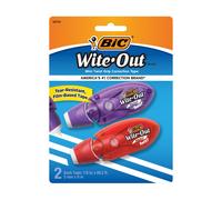 BIC Wite-Out Brand EZ Correct Correction Tape White 2-Count