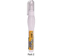 BIC Wite-Out Brand Shake 'n Squeeze Correction Pen, White, 2 Pack
