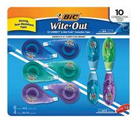 BIC Wite-Out Correction Tape, Variety Pack, 6 EZ Correct and 4 Mini Twist, 10 ct