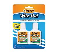 Bic Wite Out Extra Coverage Correction Fluid-51443 .7 Fl Oz. Each (2 Per Pack)