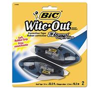 Bic WOECGP21 Wite-Out EZ Correct Grip Correction Tape, NonRefill, .17 in. , 402 in. , 2-Pk