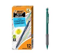 BIC Mechanical Pencils Xtra-Comfort — Medium Point (0.7mm) with Erasers, 12 Count