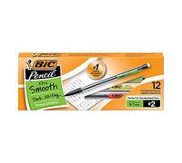 BIC Xtra-Life Mechanical Pencil, Clear Barrel, Medium Point (0.7mm), 12-Count, Black