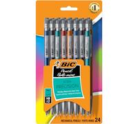 BIC Xtra-Precision Mechanical Pencil, Metallic Barrel, Fine Point (0.5mm), 24-Count, Doesn't Smudge and Erases Cleanly