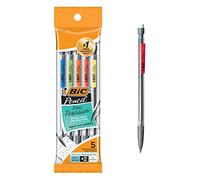 BIC Xtra-Precision Mechanical Pencils with Erasers, Fine Point (0.5mm), 5-Count Pack Mechanical Drafting Pencil Set
