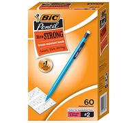 BIC Xtra-Strong Mechanical Pencils, Thick Point (0.9mm), Colorful Barrel, Assorted Colors, 60 Count