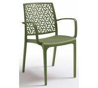 Bica Ninfa Contract Stacking Chair - Green