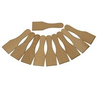 BICB Wooden Raclette Spatula for Non-stick Pans | Baking Utensils Set | Kitchen Tools & Gadgets - Great Bakeware for Cooking and Decorating (Set of 10)