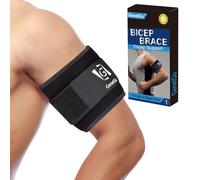 Bicep & Tricep Tendonitis Brace Compression Sleeve - Pain Relief for Bicep and Tricep Muscle Strains, Upper Arm Support (L/XL Width-4")