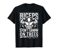 Biceps Don't Grow On Trees Arm Muscle Gym Workout ||- Value Graphic T-Shirt, Men, Black, S