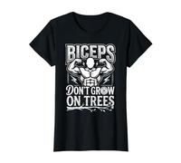 Biceps Don't Grow On Trees Arm Muscle Gym Workout ||- Value Graphic T-Shirt, Women, Black, S