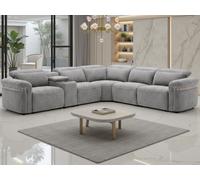 Bicester Electric Recliner Sofa Grey Large Corner