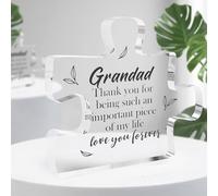 Bicfuiot Acrylic Block Puzzle, Grandad Style, 10*8.5*1.3cm, 1 Piece, Family Theme, Male, Age 6+
