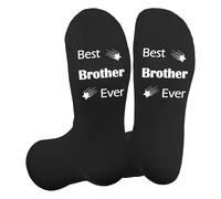 Bicfuiot Big Brother Gifts Brother Birthday Gifts for Brothers Adult Christmas Presents Funny from Sister Gradudation Personalised Father's Day Presents Christmas Xmas Socks Mens