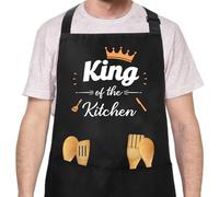 Bicfuiot Chef Aprons Funny Aprons for Men Kitchen Christmas Cooking Gift Apron with 2 Front Pockets Home Baking Gardening Bbq Garden Work Restaurant Gifts for Dad,Grandad,Husband,Uncle,Brother