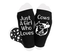 Bicfuiot Cow Gifts for Women Stocking Fillers Cow Print Gifts Cows Lovers Socks Funny Socks Birthday Christmas Xmas Secret Santa Valentines Presents for Best Friend,Sister,Girlfriend