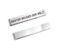 Bicfuiot Gift for Brother Gift Christmas Personalised Best Big Brother Gifts from Sister Birthday Valentine's Day Easter Gift Father's Day Tie Clip Tie Clip