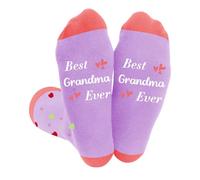 Bicfuiot Grandma Birthday Gifts for Grandma Gifts Grandmother Birthday Gift for Nana Grandparents Present for Nan Nanny Mothers Day Mother's Day Personalised Retirement Christmas Xmas Socks