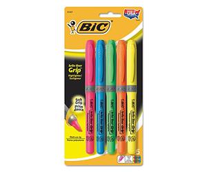 BICGBLP51ASST - BIC Brite Liner Grip Highlighter