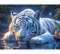 Bichon Frise 1000 Pc DIY Jigsaw Puzzle Colorful Fantasy Wildlife Puzzles for Adults Teens Hard Challenging Team Building Stress Reducing Autumn Rigid Cardboard 1000 PCS/75x50cm