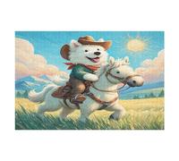 Bichon Frise 1000 Pcs Jigsaw Puzzle Bundle Cute Animal Pets Family Puzzle Lovers Fun Family Game Mindful Activity Spring Gift Precision Cut Cardboard 1000 PCS