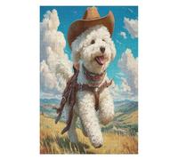 Bichon Frise 1000 Piece Jigsaw Puzzle for All Ages Cute Animal Pets Idea Spooky Fun High Resolution Print Home Decor Stress Relief 1000 PCS