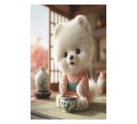 Bichon Frise 1000 Piece Jigsaw Puzzle for All Ages Cute Animal Pets Idea Spooky Fun High Resolution Print Home Decor Stress Relief 1000 PCS