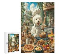 Bichon Frise 1000 Piece Jigsaw Puzzle for All Ages Cute Animal Pets Jigsaw Evening Wind Down Activity Challenging Fun Home Decor Stress Relief 1000 PCS
