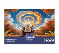 Bichon Frise 1000 Piece Jigsaws for Adults Cute Puppy Educational Games Beautiful Home Decoration Art Colorful DIY Craft 38x26cm/1000pcs