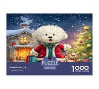 Bichon Frise 1000 Pieces Jigsaw Puzzle for Adults Stress Relief Puzzle Gift Box Included Missing Piece Guarantee Recycled Cardboard 70x50cm/1000pcs