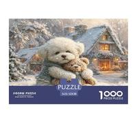 Bichon Frise 1000pc Jigsaw Puzzle Ultra Difficult Stress Relief Puzzle Made in UK Missing Piece Guarantee 100% Recycled 52x38cm/1000pcs