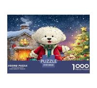 Bichon Frise 1000pc Jigsaw Puzzle Ultra Difficult Stress Relief Puzzle Made in UK Missing Piece Guarantee 100% Recycled 38x26cm/1000pcs