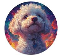 Bichon Frise 1000pcs Animation Jigsaw Puzzles What Happens Next Beautiful Decoration for Adults And Kids 1000pcs (67.5x67.5cm)