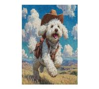 Bichon Frise 300 Pcs Jigsaw Puzzle Bundle Cute Animal Pets Family Puzzle Lovers Fun Family Game Mindful Activity Spring Eco Friendly Cardboard 300 PCS