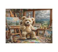 Bichon Frise 500 Piece Jigsaw Puzzle for Adults Cute Animal Pets Kitchen Wall Decor Art Project Precision Cut Great Gift for Art Lovers 500 PCS