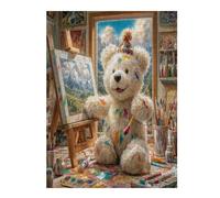 Bichon Frise 500 Piece Jigsaw Puzzle for All Ages Cute Animal Pets Idea Spooky Fun High Resolution Print Home Decor Stress Relief 500 PCS
