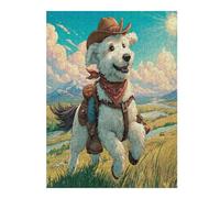 Bichon Frise 500 Piece Jigsaw Puzzle for All Ages Cute Animal Pets Idea Spooky Fun High Resolution Print Home Decor Stress Relief 500 PCS