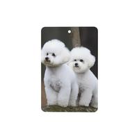 Bichon Frise Car Air Fresheners 6 Pcs, Funny Hanging Car Air Fresheners Cute Long Lasting Scented Mirror Hanging Decoration Ornaments Gift Interior Decor Accessories For Men Women