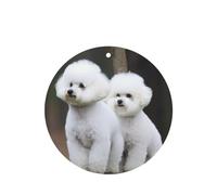 Bichon Frise Car Air Fresheners 6 Pcs, Funny Hanging Car Air Fresheners Cute Long Lasting Scented Mirror Hanging Decoration Ornaments Gift Interior Decor Accessories For Men Women