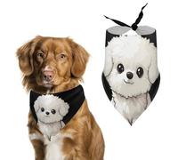 Bichon Frise Dog Pet Bandana Dogs Triangle Scarf Cats Handkerchief Puppy Costume