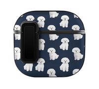 Bichon Frise Dogs Slim Compatible with Airpods 4 Case Protective Hard Cover Skin