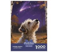 Bichon Frise Jigsaw Puzzles for Adults 1000 Pieces Cute Pet Dog Educational Challenge Games High Difficulty with Letters on Back Home Decoration Beautiful 70x50cm/1000pcs