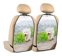 Bichon Frise Park Pets Dogs Bichon Frise Dogs,2 Pack Car Seat Kick Mats Back Seat Protector Durable Back Seat Organiser